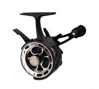 Yuanpgky Carrete de pesca en hielo en línea con sistema de caída magnética, relación de engranaje 3.2:1, rodamientos 3+1, palanca de carrete bidireccional, construcción de ABS + metal, para pesca en