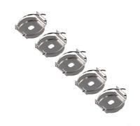 Yuanpgky Carrete giratorio de alambre de acero inoxidable con soporte de clic de sonido de 2,5 x 3,5 mm, 4 x 3 mm, 4,5 x 3 mm, para piezas y reparación de carretes de pesca, juego de 5 piezas (A)