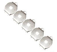 Yuanpgky Carrete giratorio de alambre de acero inoxidable con soporte de clic de sonido de 2,5 x 3,5 mm, 4 x 3 mm, 4,5 x 3 mm, para piezas y reparación de carretes de pesca, juego de 5 piezas (C)