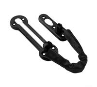 Yuanpgky Cerradura de cadena de puerta de aleación de zinc | Con cadena de seguridad para niños Pestillo resistente | Pestillo de seguridad antirrobo para puertas de madera de hotel en el hogar (negro