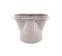 Yuanpgky Conector de manguera de escape de aire acondicionado portátil, adaptador de interfaz, acoplamiento de tubo general de 130 mm, accesorio de plástico para conducto de ventilación y ventana