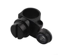 Yuanpgky Conjunto de soporte de guía de línea para Daiwa CC80 CR80, aleación de aluminio, boca fina, calibre de alambre, pieza de repuesto compatible con carretes de cebo de pesca (negro)