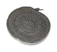 Yuanpgky Cuerda plana negra de sellado de vidrio para estufa, 10 mm de ancho x 2 mm, resistente a altas temperaturas, para quemador de leña, caldera, chimenea, horno y horno (10 mm)