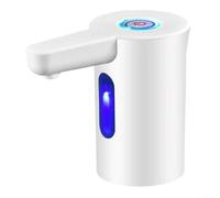 Yuanpgky Dispensador de agua eléctrico portátil - Agua recargable inalámbrica para botellas de 2/3/4/5 galones, compatible con cuello estándar de 2.16 pulgadas, para el hogar, cocina, oficina (blanco)