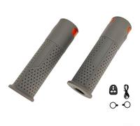 Yuanpgky Empuñaduras de manillar de scooter eléctrico con luz intermitente izquierda y derecha para Xiaomi, Pro 1S, Pro 2, Mi3, agarre de silicona ABS para deportes al aire libre, antideslizante (gris