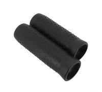 Yuanpgky Empuñaduras de silicona para manillar de scooter eléctrico MAX, agarre de goma antideslizante con textura granular, ajuste suave y cómodo, diseño largo y corto, 1 par (negro)