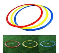 Yuanpgky Entrenamiento de fútbol para anillo de 30 cm, entrenamiento de agilidad de velocidad redonda, para equipo de práctica de fútbol, material de polipropileno grueso, resistente al desgaste, uso