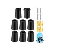 Yuanpgky Estante vertical de almacenamiento de pared para esquís, snowboard, snowboard, almacenamiento en pared superficies protectoras elásticas, con 8 soportes, tornillos, anclajes