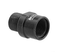 Yuanpgky Extensor de pedal de acero cromado para pies más anchos, adaptador de manivela de eje extendido de 16 mm, para corte CNC y anodizado, compatible con la mayoría de pedales de bicicleta, negro