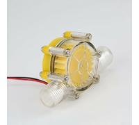 Yuanpgky Flujo de agua de 12 V para sistemas de turbina de generador hidráulico, dispositivo de conversión de energía hidráulica compatible con mini generadores solares/de agua, 0,6 MPa máx