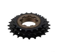 Yuanpgky Freewheel - Piñón de acero de 3 velocidades 18-21-24T para bicicletas de carretera y montaña, compatible con bujes de varias velocidades, color negro
