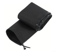 Yuanpgky Funda flexible de gestión de cables negra para ordenar y proteger cables en el hogar u oficina, se adapta a varios tamaños de cable para una fácil instalación