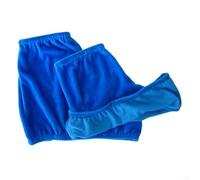 Yuanpgky Funda para bota de patinaje artístico para patines de hielo, funda protectora de poliéster elástico antisuciedad, protector de patines reutilizable para tallas 33-37 (M), compatible con (azul