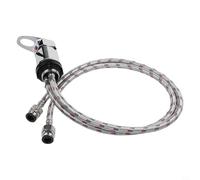 Yuanpgky Grifo de ducha para caravana, grifo mezclador de ducha, mangueras largas de acero inoxidable, para autocaravana, caravana, baño, bomba presurizada