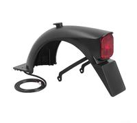 Yuanpgky Guardabarros trasero con soporte de luz trasera para scooter eléctrico E5, ABS + PC para protección trasera de larga duración, compatible con el modelo E5, color negro