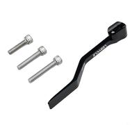 Yuanpgky Guía de cadena para bicicleta de carretera, aleación de aluminio + dispositivo de cadena anticaída de acero inoxidable compatible con marcos 34T-50T 36T-52T, negro/rojo, 105 mm (negro)