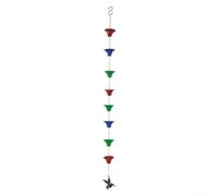 Yuanpgky Guía decorativa de agua de lluvia para patios al aire libre, cesta de flores, cadena de lluvia para decoración del hogar, accesorio funcional de jardín resistente a la intemperie