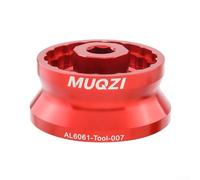 Yuanpgky Herramienta de aleación de aluminio para pedalier de bicicleta para extracción roscada BB, llave 5 en 1 compatible con modelos 44-16T/41-16T/39-16T/46-12T/49-16T, para CNC torneado y