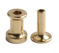 Yuanpgky Herramienta para atar moscas para pesca, accesorio para atar moscas, apiladores de pelo de latón para plumas y fibras, alinea los paquetes de cabello uniformemente para hacer moscas (S)