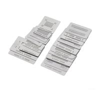 Yuanpgky Herramientas de soldadura para plantillas de reballing, estación de reballing de acero inoxidable con capacidad de calor directo, compatible con bolas de soldadura de 0.45 mm (20 unidades)