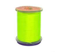 Yuanpgky Hilo de nailon fluorescente 70D para anzuelos de pesca con mosca, 100 m por carrete, compatible con soportes de carrete estándar (verde fluorescente)