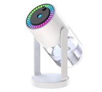 Yuanpgky Humidificador de aire Mini aromaterapia Difusor de aceite esencial con luces estrelladas (blanco)