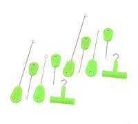 Yuanpgky ICARP - Juego de herramientas de cebo de pellets para pesca de carpa, pinzas de cebo de metal y ABS de 70-133 mm con gancho de ganchillo, compatible con accesorios de pesca de depósito de