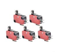 Yuanpgky Interruptores de límite en miniatura, V-155-1C25 Interruptor de viaje momentáneo con configuración 1NO 1NC, 250V CA/CC, 15A, puntos plateados, para control industrial