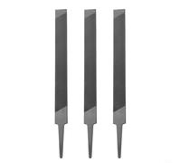 Yuanpgky Juego de 3 limas planas de 6 pulgadas, para cadenas de motosierra, diseño de doble corte, ángulo de dientes de corte, resiste obstrucciones, herramienta de afilado de cadena de sierra