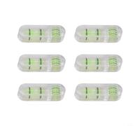 Yuanpgky Juego de 6 niveles de burbuja tipo T para marcos de fotos, murales, cámaras y escritorios de oficina, construcción de vidrio acrílico con verde y