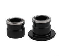 Yuanpgky Juego de convertidor de cubo de ciclismo, adaptación QR a eje pasante para ruedas de bicicleta, 100 mm delantero/135-142 mm de distancia trasera de aluminio (12 x 142 mm)