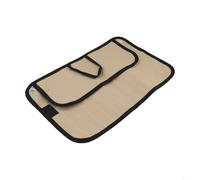 Yuanpgky Juego de cubiertos de camping de acero inoxidable 304 con bolsa de almacenamiento Oxford 600D para exteriores, picnics, barbacoas, cuchara, tenedor, palillos (bolsa vacía caqui)