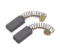 Yuanpgky Juego de escobillas de carbón para taladro eléctrico, amoladora angular y motores de destornillador - 0,5 cepillos de repuesto de metal de 0,8 cm, compatible con herramienta eléctrica