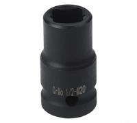 Yuanpgky Juego de llaves de vaso cuadradas de 1/2 pulgada para reparación de roscas M6 a M24 con construcción de acero al cromo vanadio y acabado negro fosfato para llaves de trinquete en (M20)