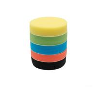 Yuanpgky Kit de almohadillas de pulido - 5 piezas de almohadillas de esponja de pulido compuesto de coche para pulidor de coche de doble acción y taladro, pulido de coche (125 mm)