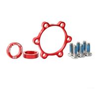 Yuanpgky Kit de conversión para horquilla delantera de bicicleta de 15 x 100 mm a 110 mm y trasera de 12 x 142 mm a 148 mm, con pernos y arandelas (5 mm, color rosa)