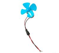 Yuanpgky Kit de generador de turbina eólica para proyectos científicos, salida de 0 a 20 V, motor CC de 24,5 mm con hoja de ventilador de 60 mm, tamaño compacto para uso educativo, incluye diodos