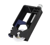 Yuanpgky Kit de guía de rodillo de puerta corredera montado lateral con núcleo de polea de nailon, accesorios de plástico para puertas de armario, accesorio de pista de deslizamiento suave para