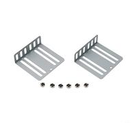 Yuanpgky Kit de instalación de coche de 2 DIN con soporte de metal y tornillos compatible con MP5, compatible con reproductor de DVD, soporte de accesorios de montaje