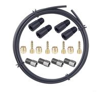 Yuanpgky Kit de reparación de manguera de freno hidráulica para línea de aceite de acero inoxidable y nailon de 2,5 m con accesorios compatible con MT2/MT4/MT5/MT6/MT7/MT8, (D)