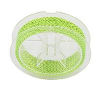 Yuanpgky Línea de pesca Dacron de 20/30 libras con extremo de bucle, diseño de doble color para visibilidad con poca luz, 50 m de longitud, compatible con (C)