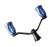Yuanpgky Mango de brazo basculante de fibra de carbono para DAIWA Fuego Prorex VLT Salamandura, balancín doble con 2 rodamientos, 1 paquete (azul púrpura)