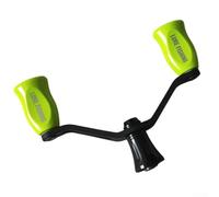 Yuanpgky Mango de brazo basculante de fibra de carbono para DAIWA Fuego Prorex VLT Salamandura, balancín doble con 2 rodamientos, 1 paquete (verde brillante)