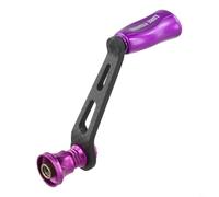 Yuanpgky Mango único de carbono con perilla para DAIWA Fuego, Salamandura, Prorex y para carretes de pesca LT, pieza de carrete de repuesto compatible con carretes, 12 colores (morado)