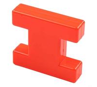 Yuanpgky Marcador H-Block en forma de I para pesca de carpas con cable de polietileno de 10 m y hebilla de cambio rápido en naranja (S# 5,5 x 6 x 1,5 cm)