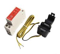 Yuanpgky Medidor de energía inteligente para Tuya, con abrazadera de corriente de 63 A, monitoreo en tiempo real, montaje en riel DIN AC 80-240V