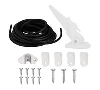 Yuanpgky Medidor de velocidad marino con kick-up, yate para medidor de velocidad 80 para barcos MPH con kit de tubo de PVC de 600 cm, medidor de flujo ABS blanco para yates y lanchas a motor