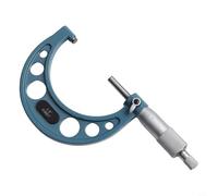 Yuanpgky Micrómetro exterior con graduación de 0.0001 pulgadas y tope de trinquete, acabado cromado satinado para una medición precisa del diámetro externo en 0-1 pulgada, 1-2 pulgadas, 2-3 pulgadas