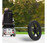 Yuanpgky Neumático sólido de 12 pulgadas para scooter de ancianos y silla de ruedas eléctrica, rueda de goma sin cámara de 12 x 1.5, plano no inflable, neumático de repuesto compatible con (diámetro