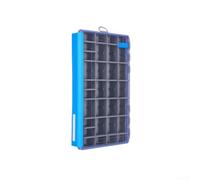 Yuanpgky Organizador de almacenamiento de cebo impermeable para aparejos de pesca con separadores extraíbles y componentes absorbentes de humedad, se adapta a tamaños de 27 x 18 x 4,5 cm y 35 x 22 x